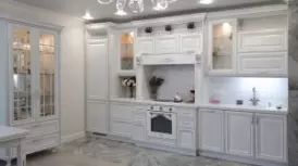 Белая кухня в классическом стиле под заказ